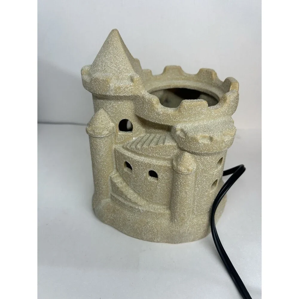 Scentsy Summer Sandcastle Warmer Retired Sand Sun Beach Ocean & Wax Bar NO Dish - Picture 5 of 8